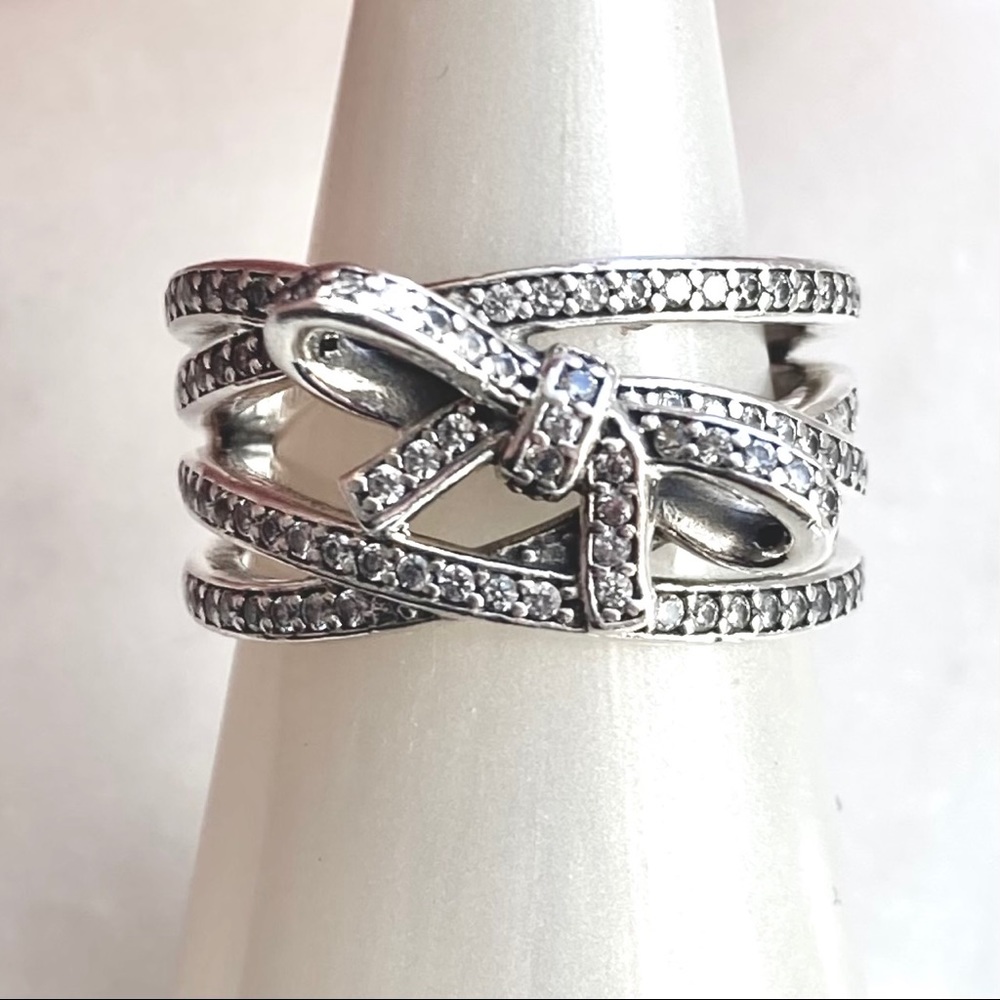 Pandora Delicate Sentiments Ribbon Ring - Picture 2 of 8